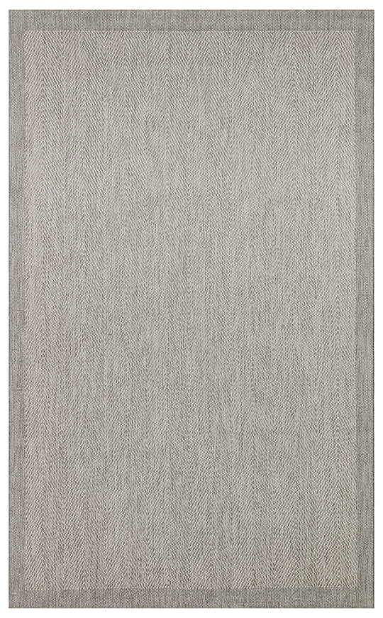 Samos 02 Grey Kaymaz Tabanlı Makine de Yıkanabilir, Silinebilir Mutfak Halısı Sisal Kilim