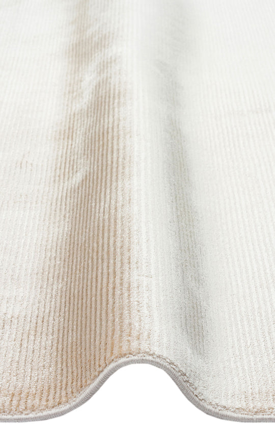 Loft 01 Beige Düz Sade Modern Tasarımlı, Yüksek Kalite Sık Dokuma Viskon Salon Halısı