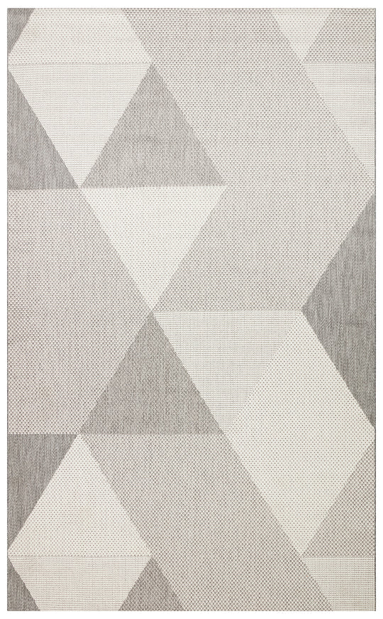 Samos 03 Grey Kaymaz Tabanlı Makine de Yıkanabilir, Silinebilir Mutfak Halısı Sisal Kilim
