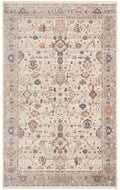 Caretta 01 Cream Grey Yumuşak Doku Vintage Eskitme Desenli Sıcak Renk Tonlarına Sahip Salon Halısı