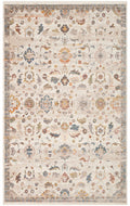 Caretta 16 Cream Multy Yumuşak Doku Vintage Eskitme Desenli Sıcak Renk Tonlarına Sahip Salon Halısı