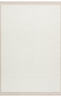 Samos 05 Cream Beige Kaymaz Tabanlı Makine de Yıkanabilir, Silinebilir Mutfak Halısı Sisal Kilim