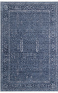 Harmoni 03 Navy Vintage Eskitme Desenli Yumuşak Dokulu Şık Mutfak Koridor Salon Halısı
