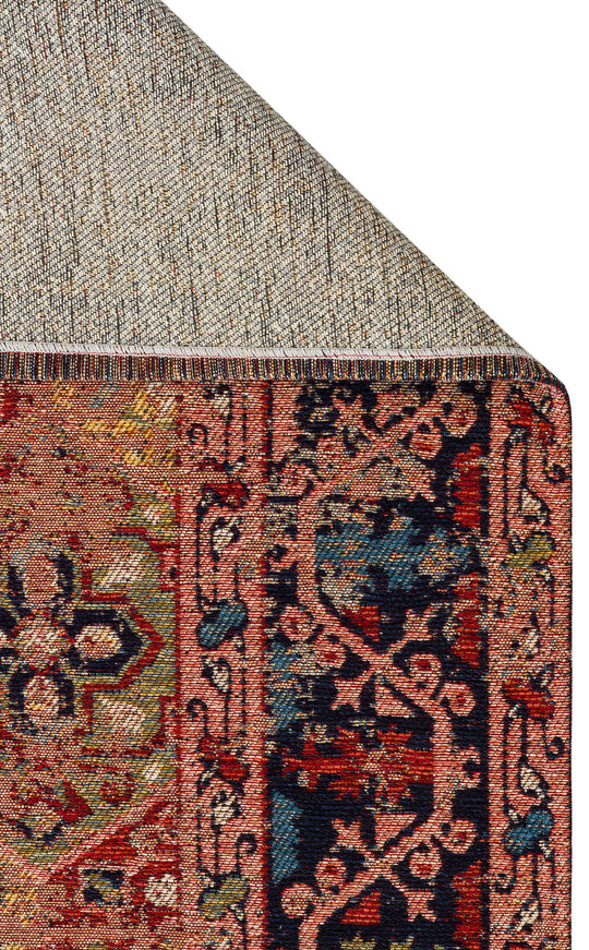 Avanos Kilim 01 Multy Anadolu'nun Antik Desenlerinden esinlenilen Yıkanabilir Kaymaz Tabanlı Kilim