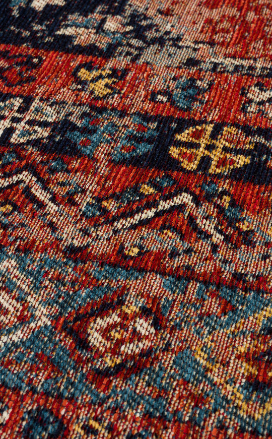 Avanos Kilim 04 Multy Anadolu'nun Antik Desenlerinden esinlenilen Yıkanabilir Kaymaz Tabanlı Kilim
