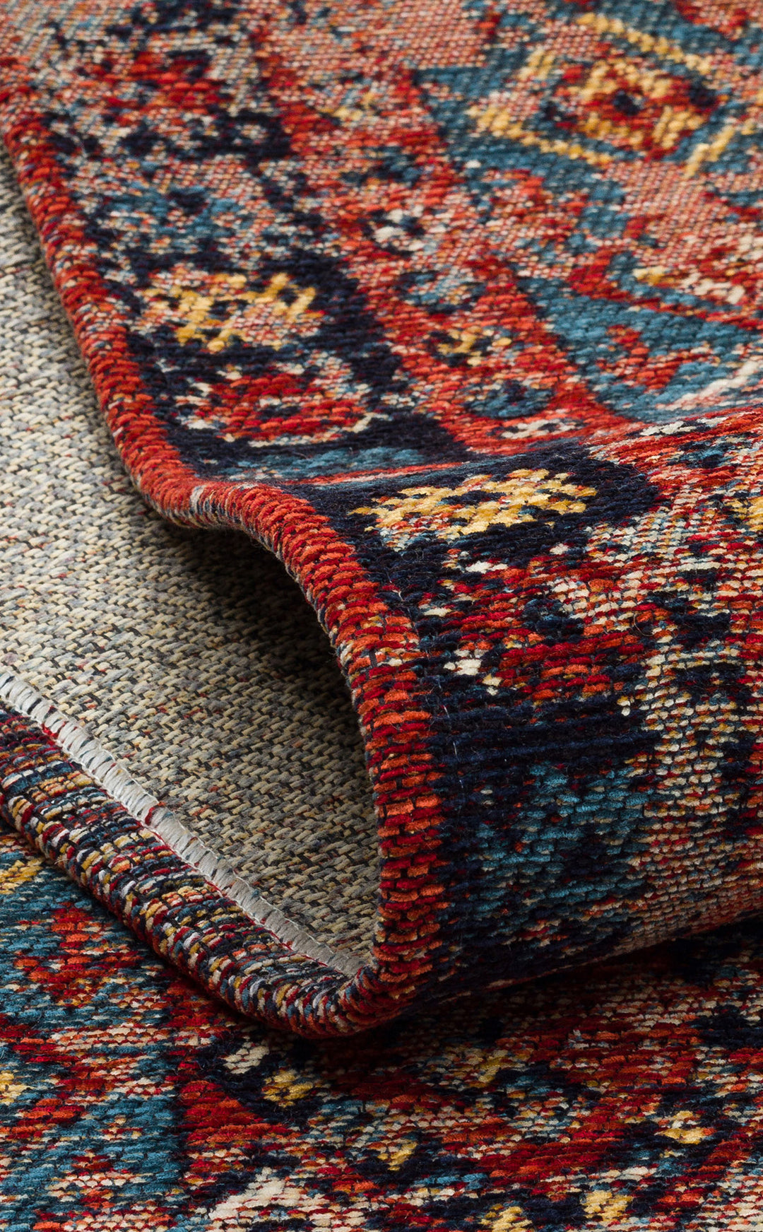 Avanos Kilim 04 Multy Anadolu'nun Antik Desenlerinden esinlenilen Yıkanabilir Kaymaz Tabanlı Kilim