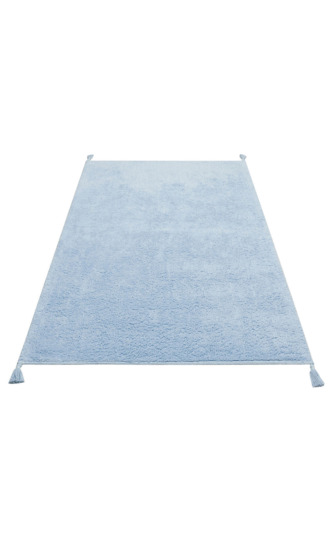 Candy Baby Plaın Blue %100 Pamuk Naturel Malzeme ile Üretilmiş Kaymaz Bebek Çocuk Halısı