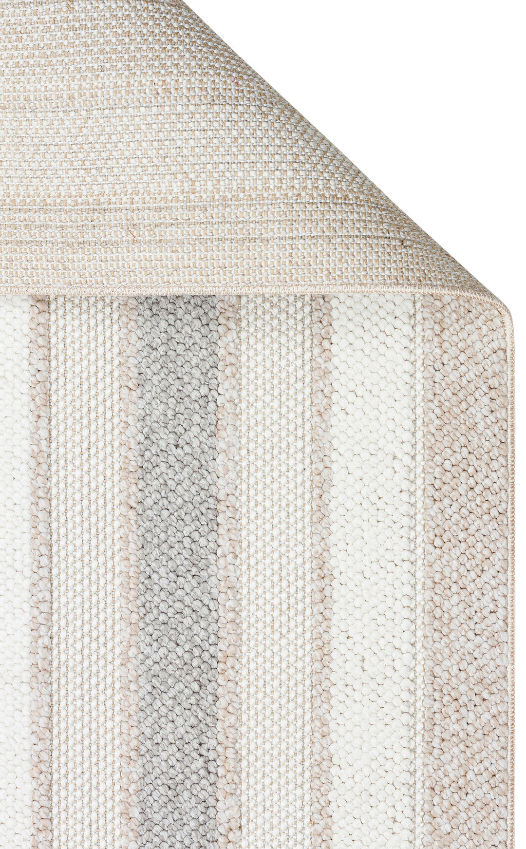 Ohrid 04 Beige Grey Bukle Dokuma Yapısında Hav Toz Vermeyen Yumuşak Koridor, Salon, Mutfak Halısı