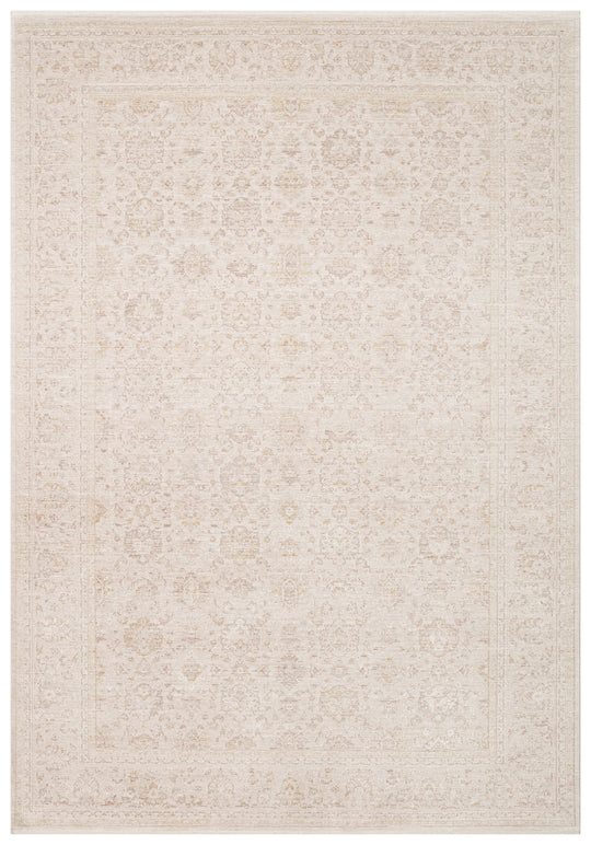 Kyoto 02 Beige Cream Klasik Desenlere Sahip Sık Dokuma Yüksek Kalite Oturma Odası Salon Halısı