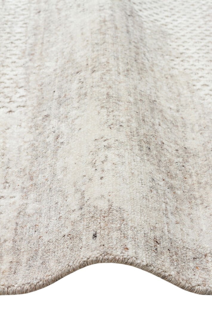 Exotic Beıge, %100 El Dokuması, Yün, Viskon Karışımı ile Üretilmiş Kendinden Desenli Salon Halısı