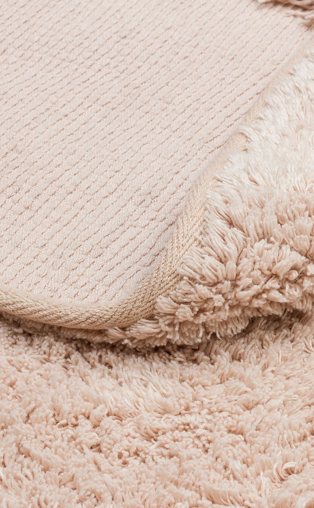 Candy Baby Plain Q Beige %100 Pamuk Naturel Malzeme ile Üretilmiş Kaymaz Bebek Yuvarlak Çocuk Halısı
