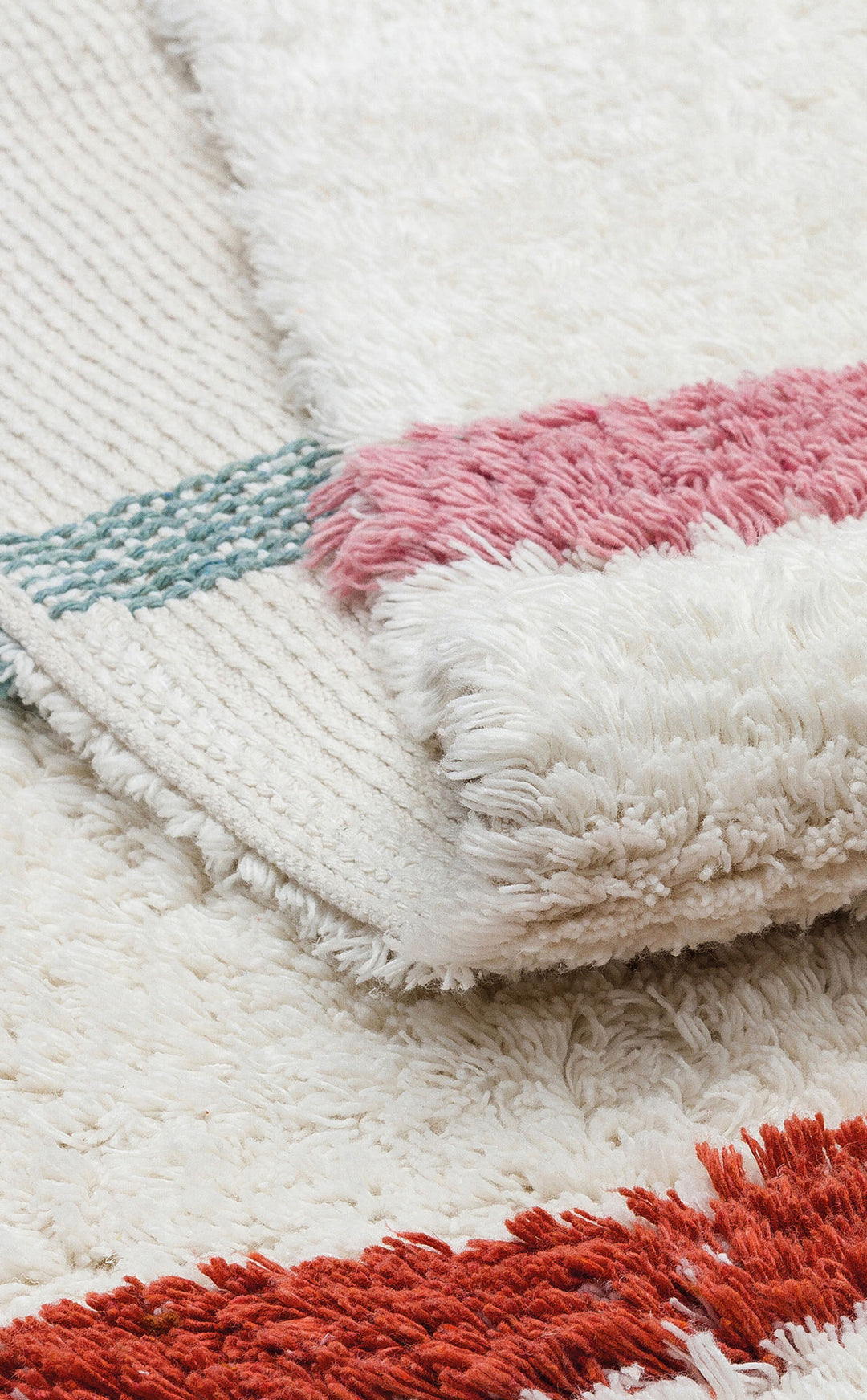 Candy Baby 01 %100 Pamuk Naturel Malzeme ile Üretilmiş Kaymaz Bebek Çocuk Halısı