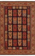 Avanos 12 Navy Multy Anadolu'nun Antik Desenlerinden esinlenilen Yıkanabilir Kaymaz Tabanlı Kilim