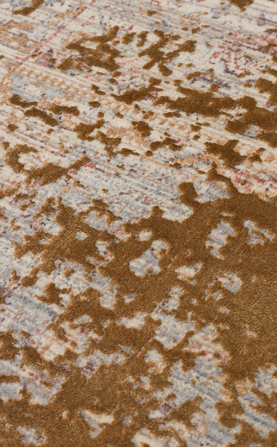 Versay 03 Camel Özel Boyama Teknikleri ile Üretilen Bambu Modern ve Şık Salon Halısı