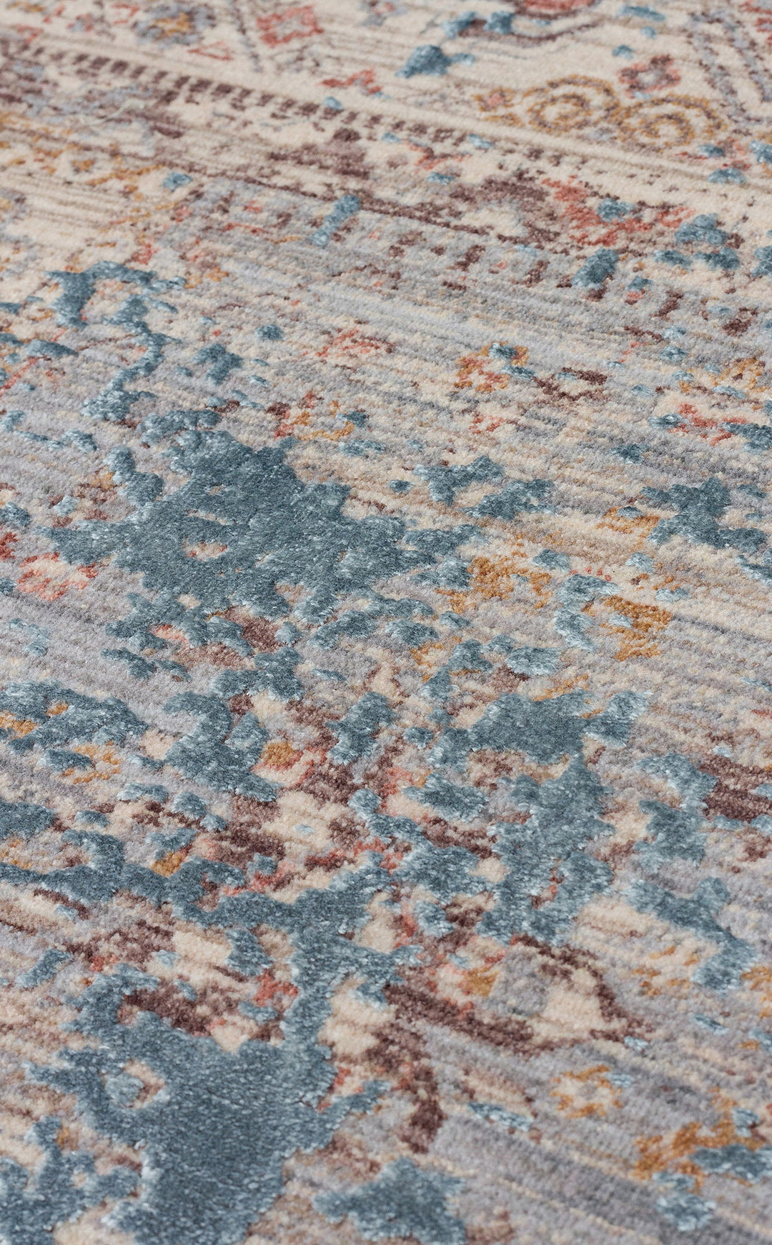 Versay 03 Grey Özel Boyama Teknikleri ile Üretilen Bambu Modern ve Şık Salon Halısı