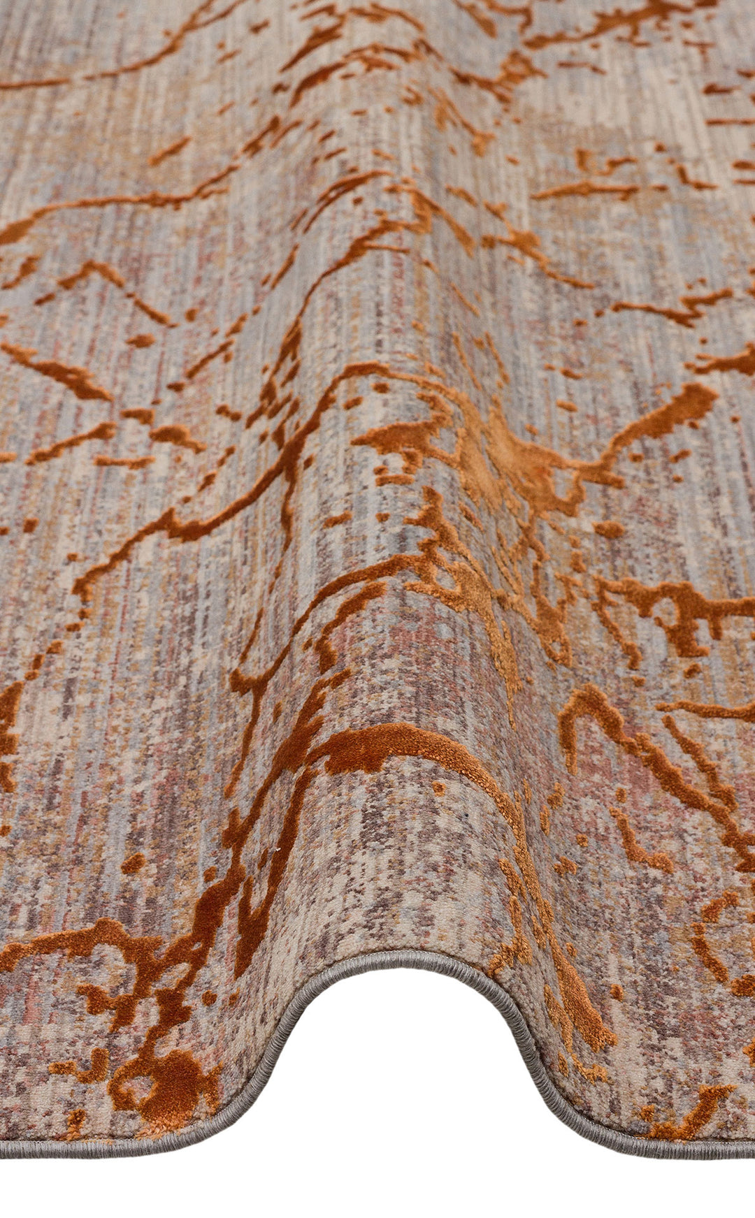 Versay 01 Copper Özel Boyama Teknikleri ile Üretilen Bambu Modern ve Şık Salon Halısı