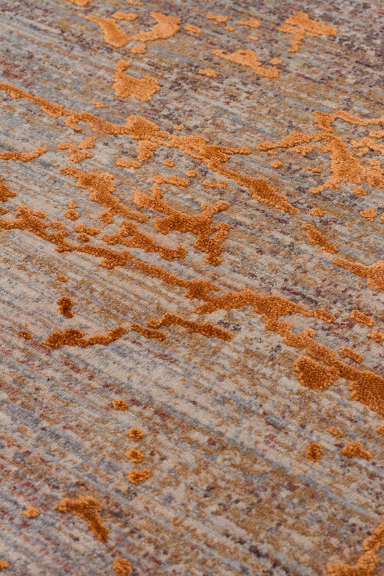 Versay 01 Copper Özel Boyama Teknikleri ile Üretilen Bambu Modern ve Şık Salon Halısı