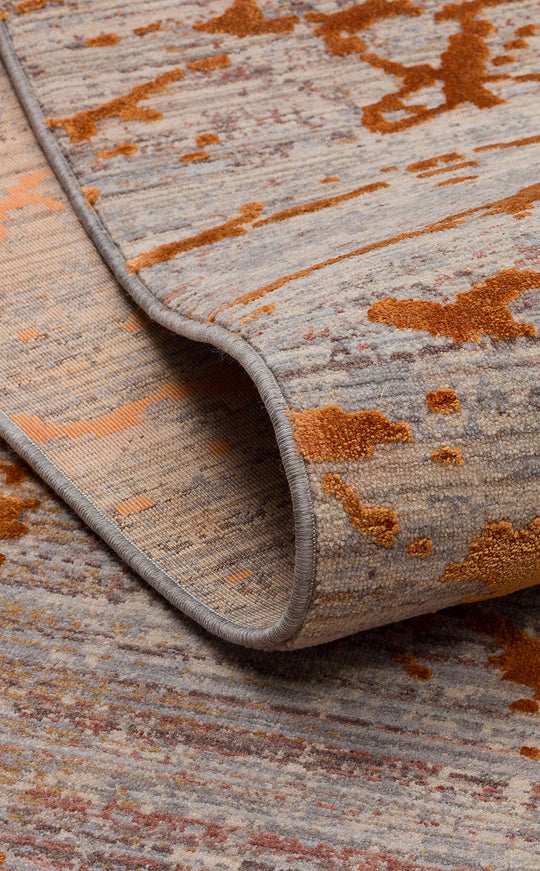 Versay 01 Copper Özel Boyama Teknikleri ile Üretilen Bambu Modern ve Şık Salon Halısı