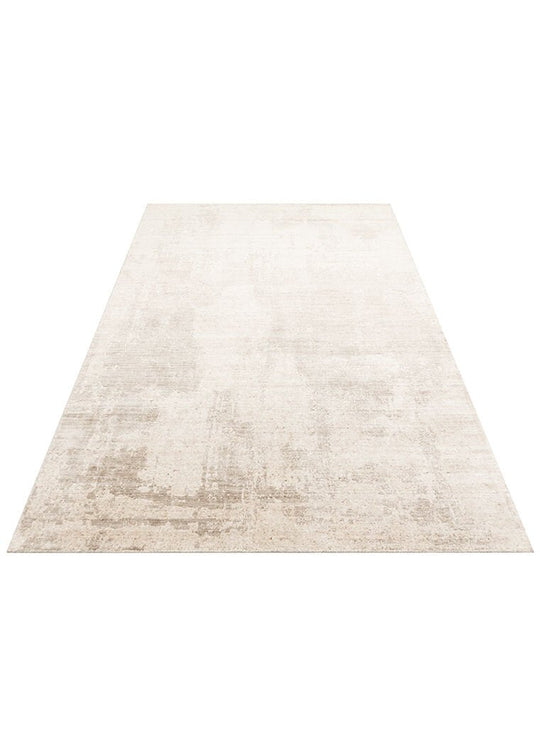 Grace Natural Beıge, Kendinden Desenli Yün, Viskon ve Pamuk Karışımlı Desenli Zarif Salon Halısı