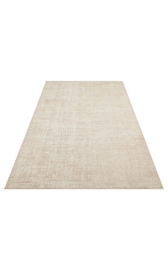 Ayvalık Plaın Beige Yumuşak Dokulu Düz Tek Renk Hav Toz Vermeyen Koridor, Mutfak, Salon Halısı