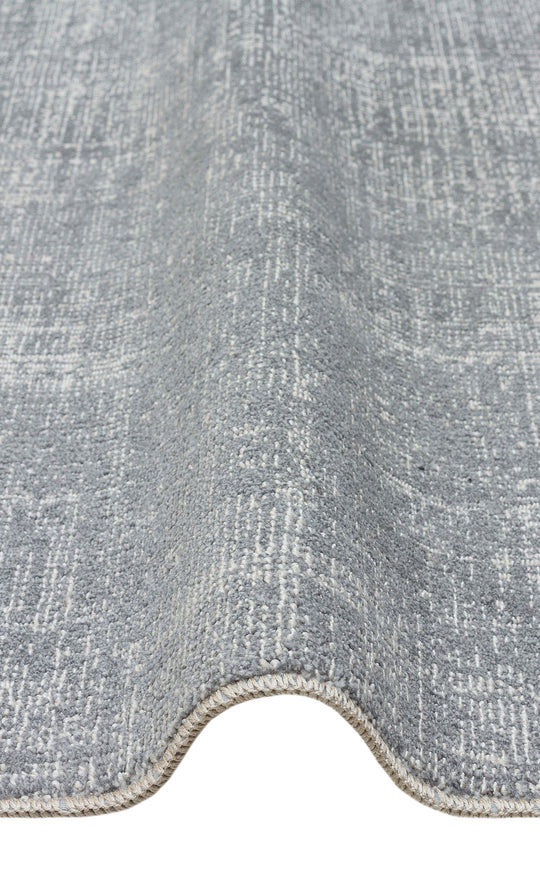 Ayvalık Plaın Grey Yumuşak Dokulu Düz Tek Renk Hav Toz Vermeyen Koridor, Mutfak, Salon Halısı