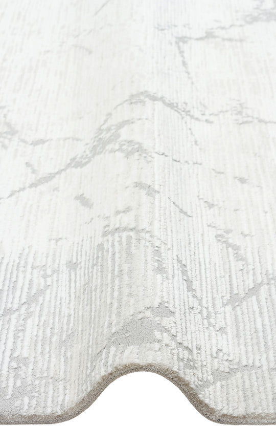 Prisma 20 Cream Grey Hav Toz Vermeyen Yumuşak Dokulu Sade Ve Şık Oturma Odası, Koridor Halısı