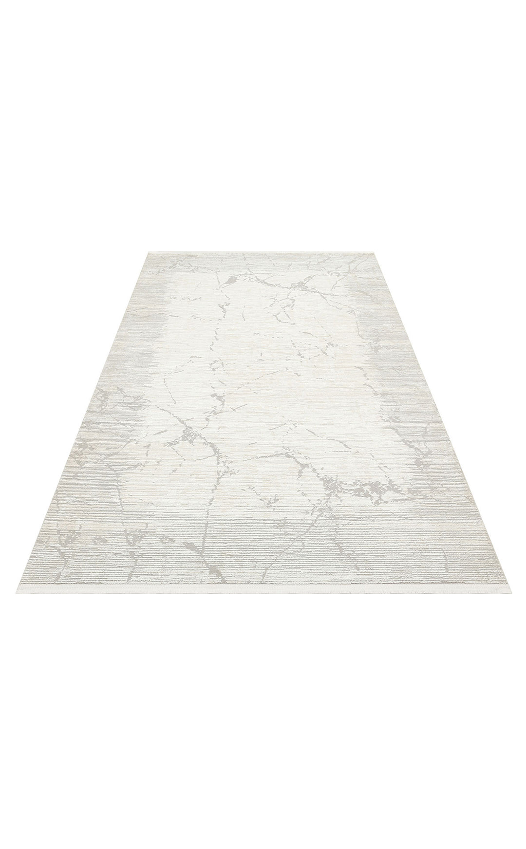 Prisma 20 Cream Grey Hav Toz Vermeyen Yumuşak Dokulu Sade Ve Şık Oturma Odası, Koridor Halısı