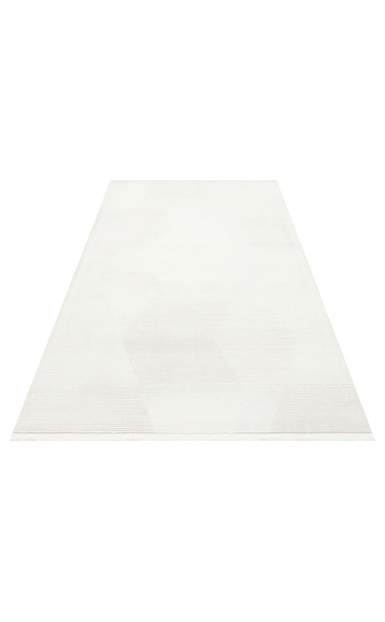 Prisma 21 Cream Beige Hav Toz Vermeyen Yumuşak Dokulu Sade Ve Şık Oturma Odası, Koridor Halısı