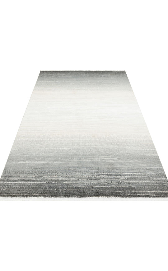 Prisma 16 Cream Grey Hav Toz Vermeyen Yumuşak Dokulu Sade Ve Şık Oturma Odası, Koridor Halısı