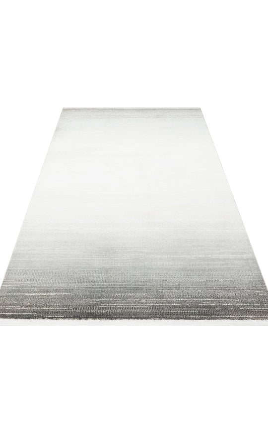 Prisma 16 Cream Grey Hav Toz Vermeyen Yumuşak Dokulu Sade Ve Şık Oturma Odası, Koridor Halısı