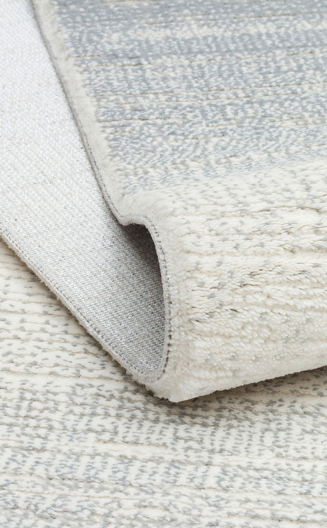 Prisma 16 Cream Grey Hav Toz Vermeyen Yumuşak Dokulu Sade Ve Şık Oturma Odası, Koridor Halısı