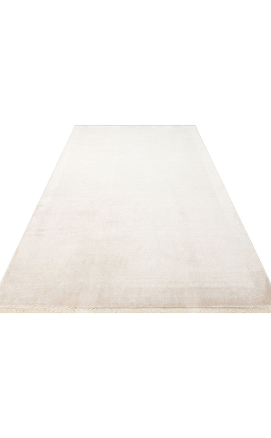 Loft 02 Beige Düz Sade Modern Tasarımlı, Yüksek Kalite Sık Dokuma Viskon Salon Halısı