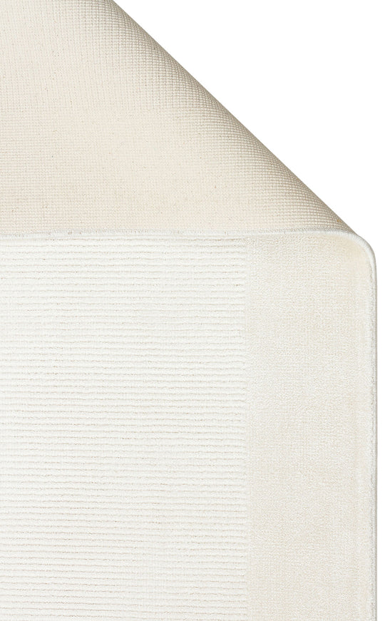 Loft 02 Cream Düz Sade Modern Tasarımlı, Yüksek Kalite Sık Dokuma Viskon Salon Halısı