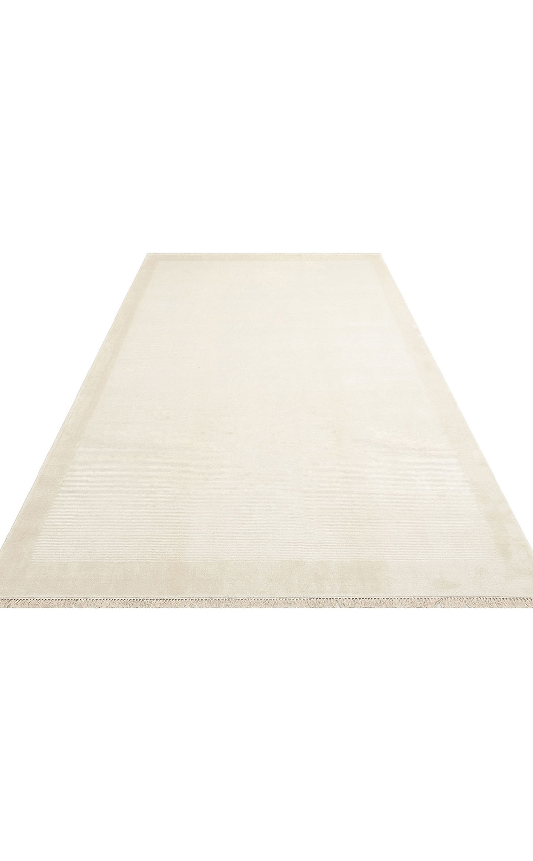 Loft 02 Cream Düz Sade Modern Tasarımlı, Yüksek Kalite Sık Dokuma Viskon Salon Halısı