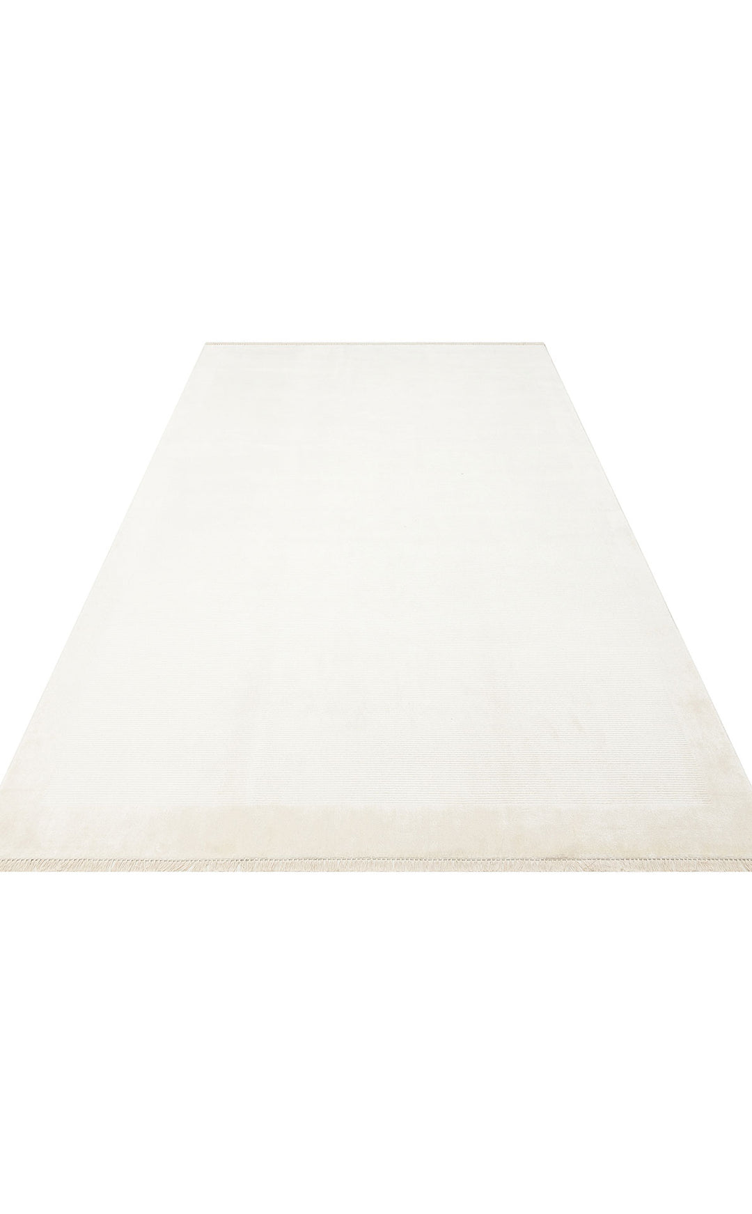 Loft 02 Cream Düz Sade Modern Tasarımlı, Yüksek Kalite Sık Dokuma Viskon Salon Halısı