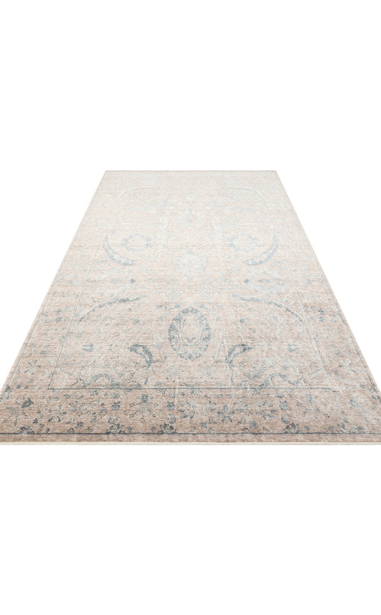 Pera 07 Vızon Sky Uşaklı Kadınların Yoğun El Emeği ile Dokunan Soyut Desenli, Salon Halısı