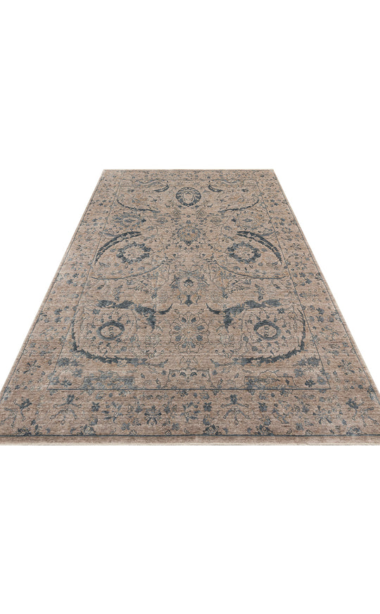 Pera 07 Vızon Sky Uşaklı Kadınların Yoğun El Emeği ile Dokunan Soyut Desenli, Salon Halısı