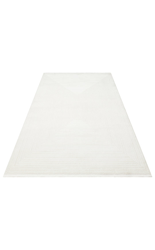 Prisma 22 Cream Grey Hav Toz Vermeyen Yumuşak Dokulu Sade Ve Şık Oturma Odası, Koridor Halısı