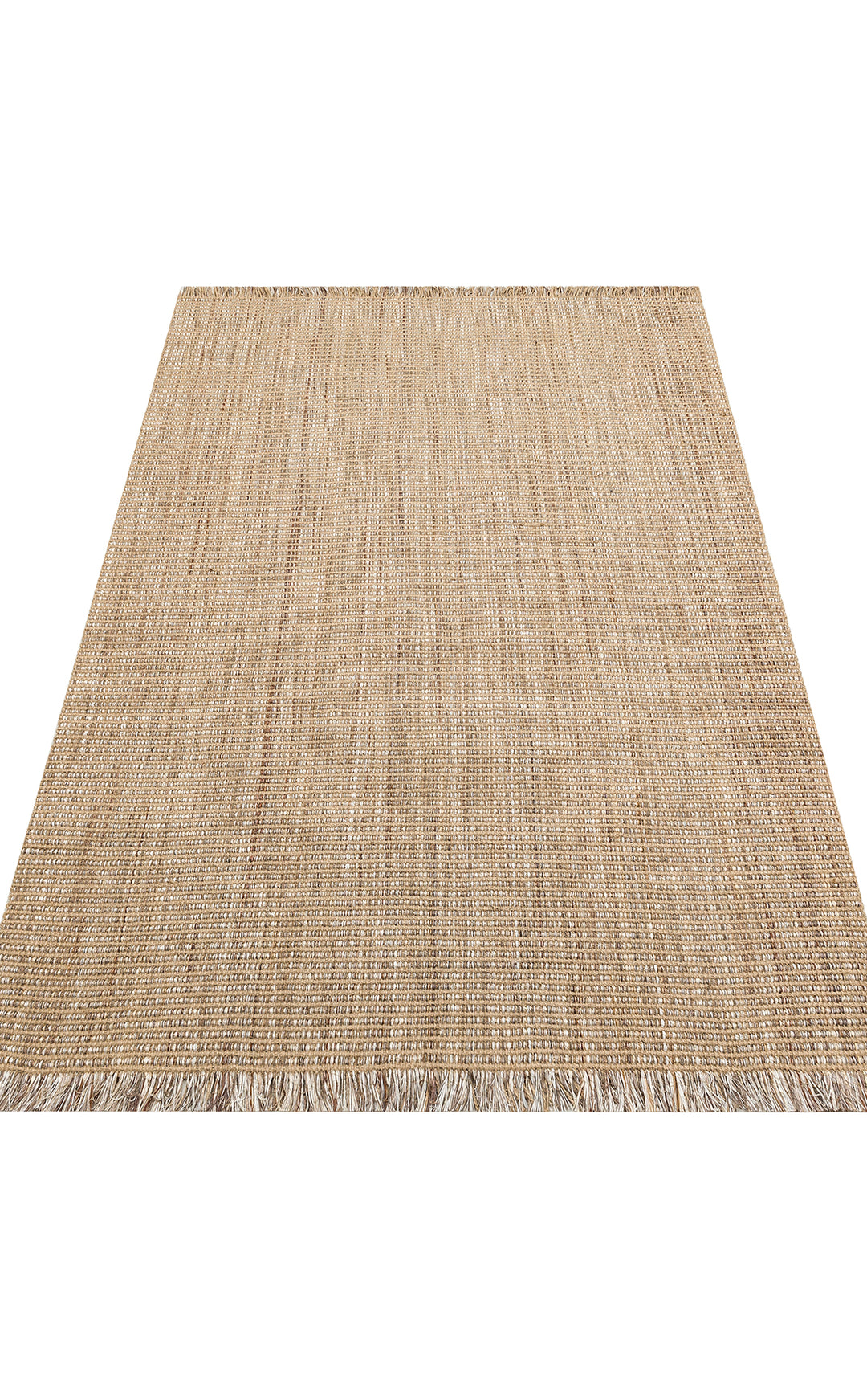 Maçka 01 Beige Jüt Görünümlü Hasır Dokusu Ve Kaydırmaz Tabanıyla Dış Mekana Uygun Şık Bohem Halı