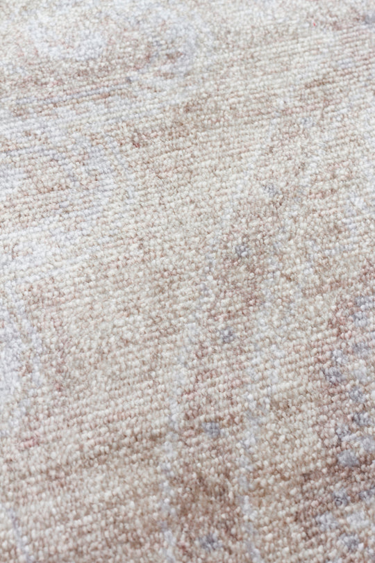 Pera 03 Beige Uşaklı Kadınların Yoğun El Emeği ile Dokunan Soyut Desenli, Salon Halısı