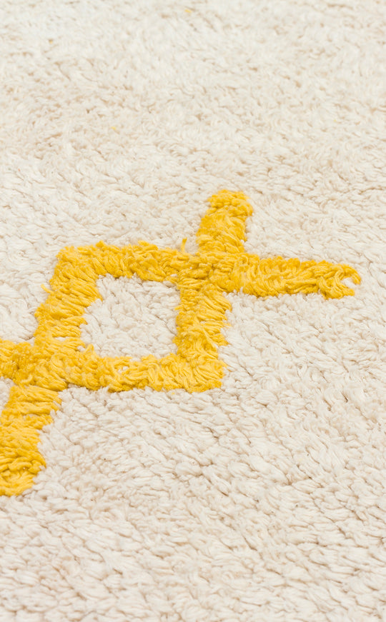 Candy Baby 12 %100 Pamuk Naturel Malzeme ile Üretilmiş Kaymaz Bebek Çocuk Halısı