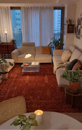 Harmoni 03 Red Vintage Eskitme Desenli Yumuşak Dokulu Şık Mutfak Koridor Salon Halısı