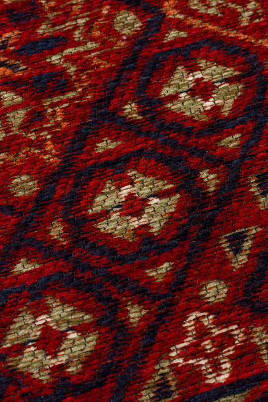 Şiraz 10 Multy Q Afgan El Dokuma Görünümlü Yuvarlak Kilim – Yıkanabilir Dekoratif Kilim