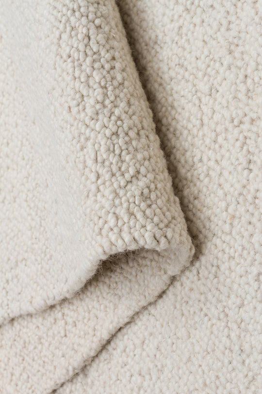 Freya Cream %100 El Dokuma Teknikleri ile Yün ve Pamuk Kullanılarak Üretilen İskandinav Kilim