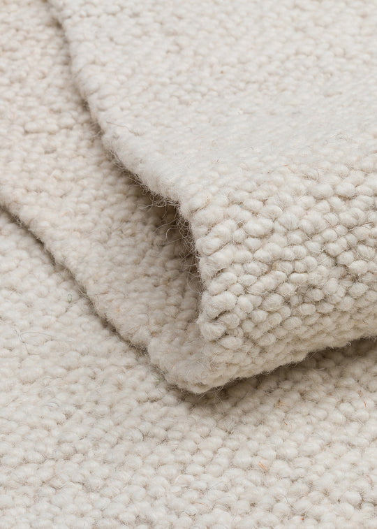 Freya Cream %100 El Dokuma Teknikleri ile Yün ve Pamuk Kullanılarak Üretilen İskandinav Kilim