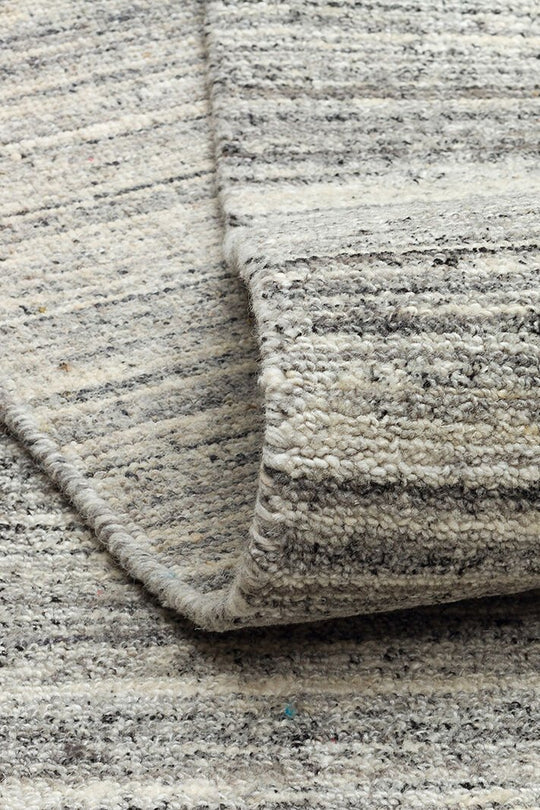 Mutli Loop Grey El Dokuma, Yün ve Viskonun Doğal Uyumuyla Üretilmiş, Salon Oturma Odası Halısı