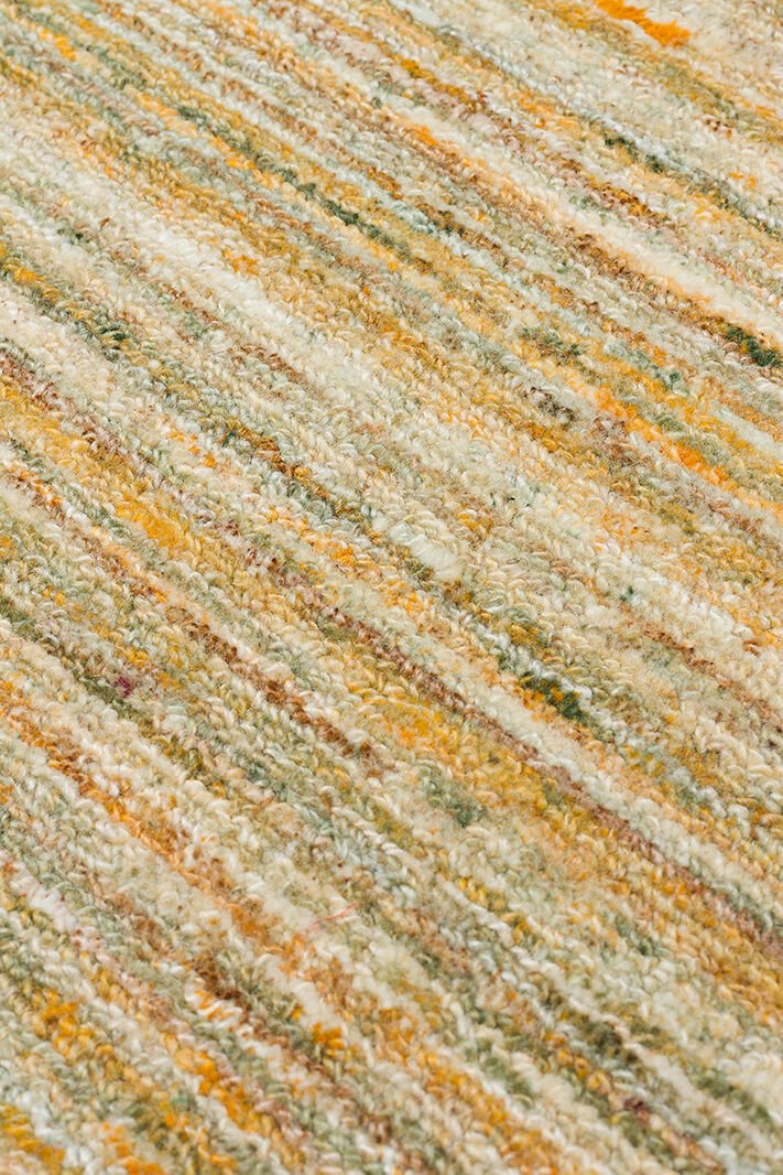 Mutli Loop Lime El Dokuma, Yün ve Viskonun Doğal Uyumuyla Üretilmiş, Salon Oturma Odası Halısı