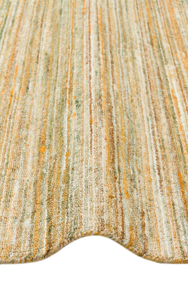 Mutli Loop Lime El Dokuma, Yün ve Viskonun Doğal Uyumuyla Üretilmiş, Salon Oturma Odası Halısı