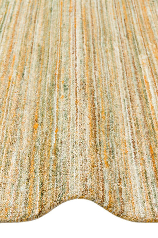 Mutli Loop Lime El Dokuma, Yün ve Viskonun Doğal Uyumuyla Üretilmiş, Salon Oturma Odası Halısı