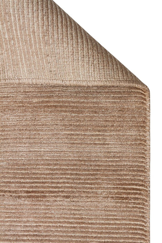 Orlando Brown El Dokuma Teknikleriyle Özenle Üretilmiş, Doğal Viskon, Yün Karışımlı Salon Halısı